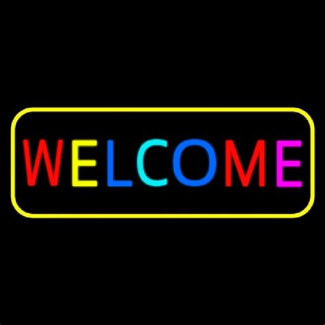 multicolored welcome fabric-wrapped metal sign|Multi Color Welcome Sign .